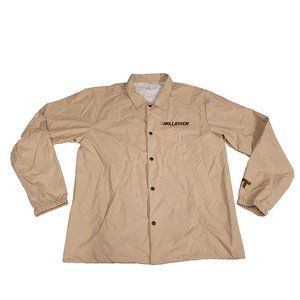 Hellatech International button front coaches jacket men sz 3XL khaki